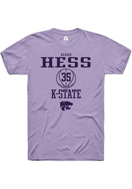 Alexis Hess Lavender K-State Wildcats NIL Sport Icon Short Sleeve T Shirt