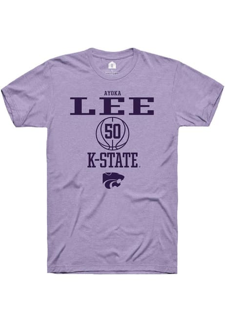 Ayoka Lee Lavender K-State Wildcats NIL Sport Icon Short Sleeve T Shirt