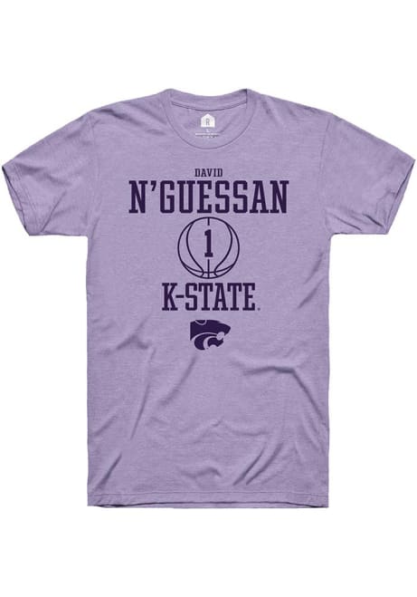 David N’Guessan Lavender K-State Wildcats NIL Sport Icon Short Sleeve T Shirt
