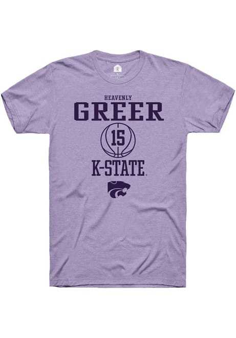 Heavenly Greer Lavender K-State Wildcats NIL Sport Icon Short Sleeve T Shirt