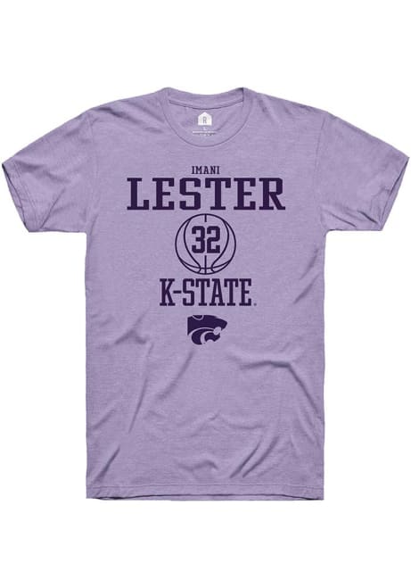Imani Lester Lavender K-State Wildcats NIL Sport Icon Short Sleeve T Shirt
