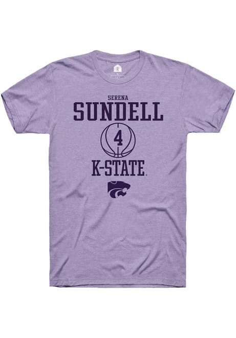 Serena Sundell Lavender K-State Wildcats NIL Sport Icon Short Sleeve T Shirt