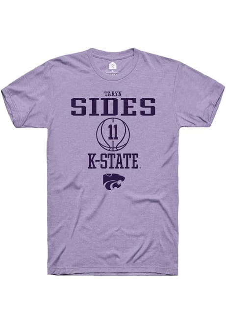 Taryn Sides Lavender K-State Wildcats NIL Sport Icon Short Sleeve T Shirt
