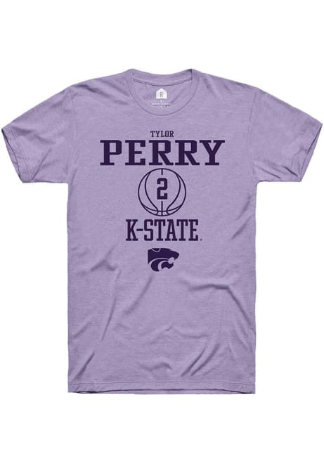 Tylor Perry Lavender K-State Wildcats NIL Sport Icon Short Sleeve T Shirt