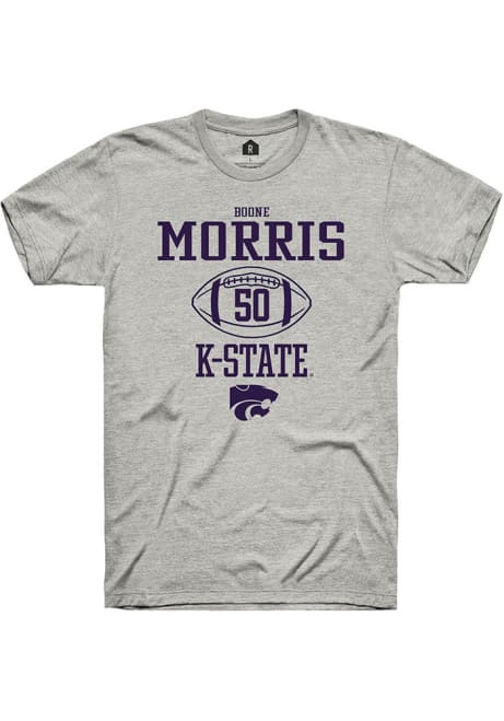 Boone Morris Ash K-State Wildcats NIL Sport Icon Short Sleeve T Shirt