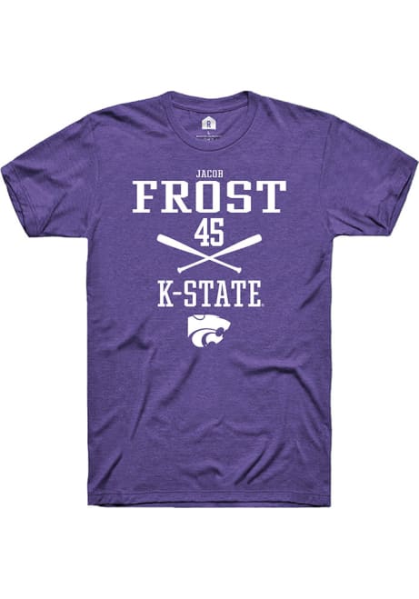 Jacob Frost Purple K-State Wildcats NIL Sport Icon Short Sleeve T Shirt