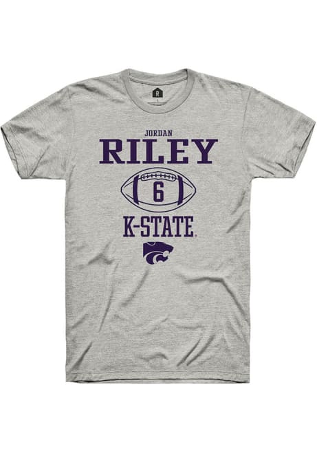 Jordan Riley Ash K-State Wildcats NIL Sport Icon Short Sleeve T Shirt