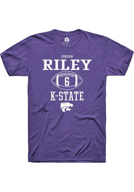 Jordan Riley Purple K-State Wildcats NIL Sport Icon Short Sleeve T Shirt