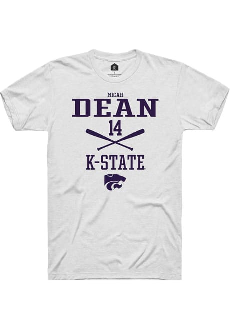 Micah Dean White K-State Wildcats NIL Sport Icon Short Sleeve T Shirt