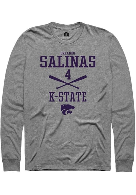 orlando salinas Rally Mens Graphite K-State Wildcats NIL Sport Icon Tee