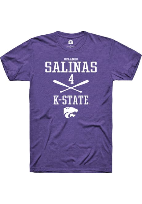 orlando salinas Purple K-State Wildcats NIL Sport Icon Short Sleeve T Shirt