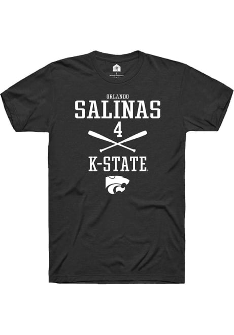 orlando salinas Black K-State Wildcats NIL Sport Icon Short Sleeve T Shirt