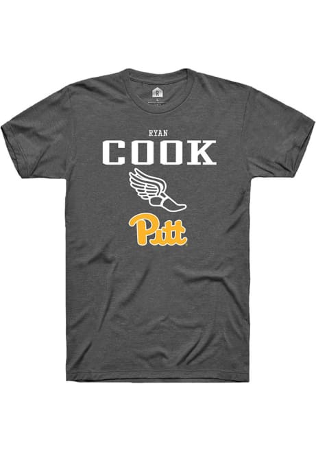 Ryan Cook Dark Grey Pitt Panthers NIL Sport Icon Short Sleeve T Shirt