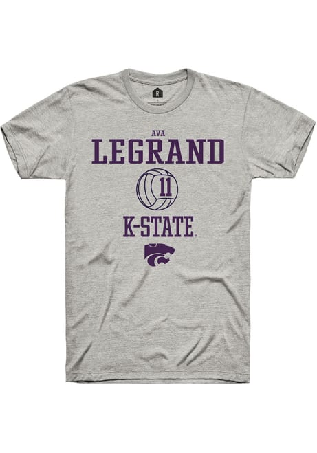 Ava LeGrand Ash K-State Wildcats NIL Sport Icon Short Sleeve T Shirt
