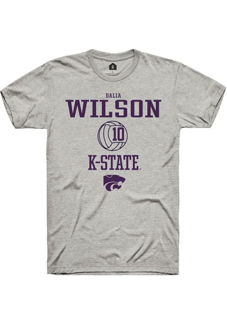 Dalia Wilson Ash K-State Wildcats NIL Sport Icon Short Sleeve T Shirt