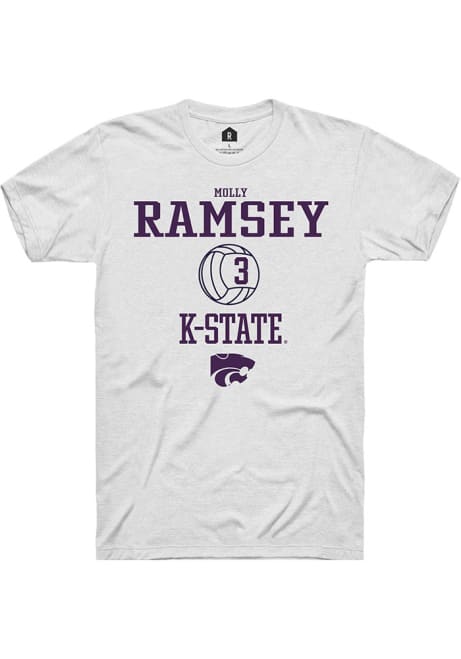 Molly Ramsey White K-State Wildcats NIL Sport Icon Short Sleeve T Shirt