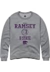 Main image for Molly Ramsey Rally Mens Graphite K-State Wildcats NIL Sport Icon Crew Sweatshirt