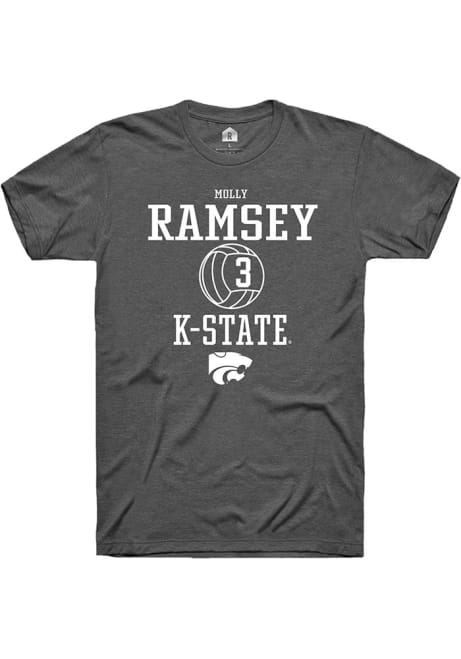 Molly Ramsey Dark Grey K-State Wildcats NIL Sport Icon Short Sleeve T Shirt