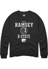 Main image for Molly Ramsey Rally Mens Black K-State Wildcats NIL Sport Icon Crew Sweatshirt