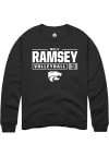 Main image for Molly Ramsey Rally Mens Black K-State Wildcats NIL Stacked Box Crew Sweatshirt