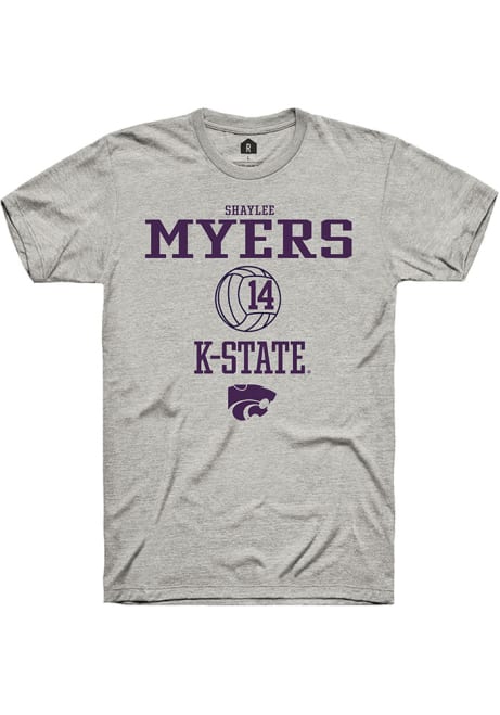 Shaylee Myers Ash K-State Wildcats NIL Sport Icon Short Sleeve T Shirt