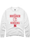 Main image for Maisie Boesiger Rally Mens White Nebraska Cornhuskers NIL Sport Icon Crew Sweatshirt