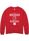 Main image for Maisie Boesiger Rally Mens Red Nebraska Cornhuskers NIL Sport Icon Crew Sweatshirt