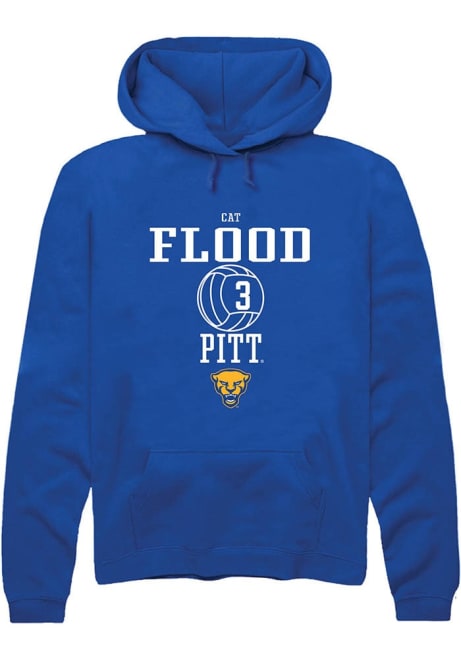 Cat Flood Rally Mens Blue Pitt Panthers NIL Sport Icon Hooded Sweatshirt