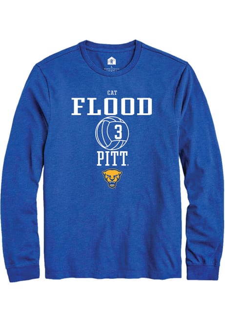 Cat Flood Rally Mens Blue Pitt Panthers NIL Sport Icon Tee