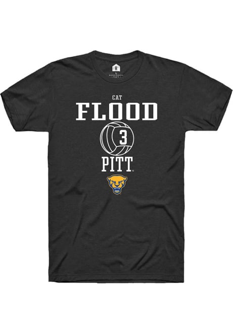 Cat Flood Black Pitt Panthers NIL Sport Icon Short Sleeve T Shirt