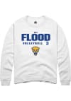 Main image for Cat Flood  Rally Pitt Panthers Mens White NIL Stacked Box Long Sleeve Crew Sweatshirt