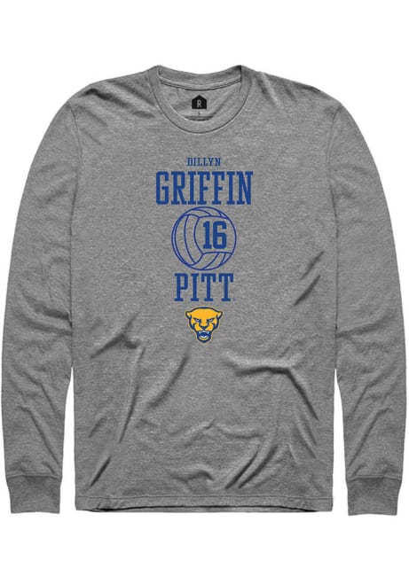 Dillyn Griffin Rally Mens Graphite Pitt Panthers NIL Sport Icon Tee