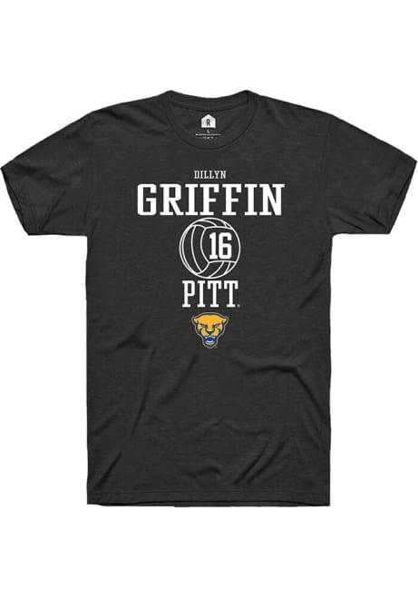 Dillyn Griffin Black Pitt Panthers NIL Sport Icon Short Sleeve T Shirt