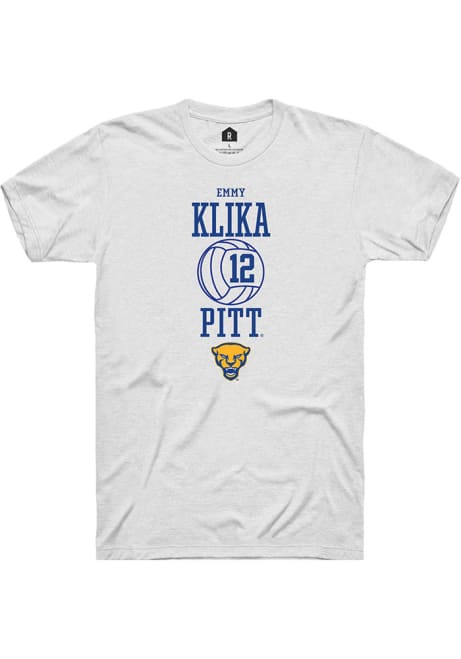 Emmy Klika White Pitt Panthers NIL Sport Icon Short Sleeve T Shirt