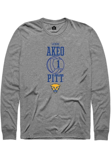 Lexis Akeo Rally Mens Graphite Pitt Panthers NIL Sport Icon Tee