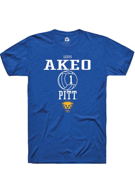 Lexis Akeo Blue Pitt Panthers NIL Sport Icon Short Sleeve T Shirt