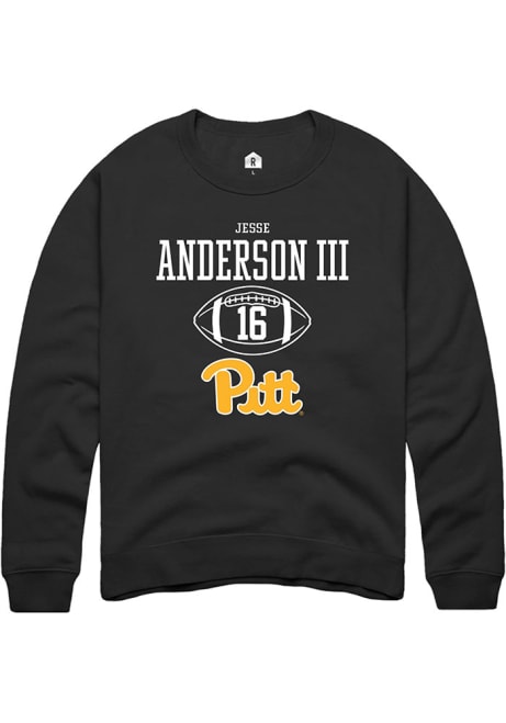 Jesse Anderson lll Rally Mens Black Pitt Panthers NIL Sport Icon Crew Sweatshirt