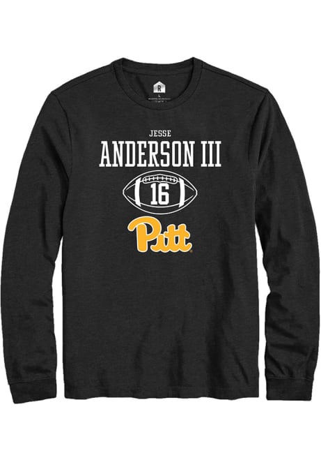 Jesse Anderson lll Rally Mens Black Pitt Panthers NIL Sport Icon Tee