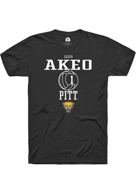 Lexis Akeo Black Pitt Panthers NIL Sport Icon Short Sleeve T Shirt