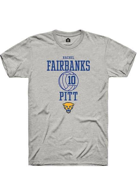 Rachel Fairbanks Ash Pitt Panthers NIL Sport Icon Short Sleeve T Shirt