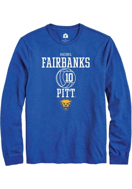 Rachel Fairbanks Rally Mens Blue Pitt Panthers NIL Sport Icon Tee