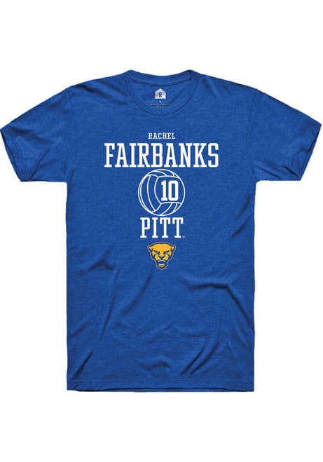 Rachel Fairbanks Blue Pitt Panthers NIL Sport Icon Short Sleeve T Shirt