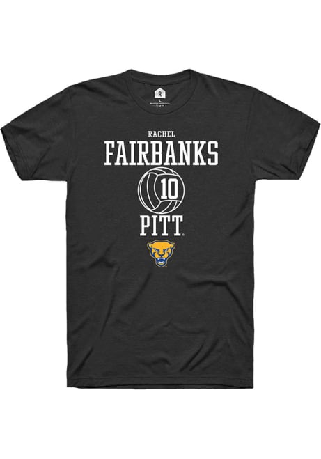 Rachel Fairbanks Black Pitt Panthers NIL Sport Icon Short Sleeve T Shirt