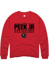 Main image for Antwan Peek Jr. Rally Mens Red Cincinnati Bearcats NIL Stacked Box Crew Sweatshirt