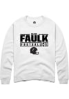 Main image for Barak Faulk Rally Mens White Cincinnati Bearcats NIL Stacked Box Crew Sweatshirt
