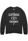 Main image for Brady Lichtenberg  Rally Cincinnati Bearcats Mens Black NIL Sport Icon Long Sleeve Crew Sweatshi..