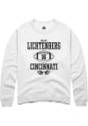 Main image for Brady Lichtenberg  Rally Cincinnati Bearcats Mens White NIL Sport Icon Long Sleeve Crew Sweatshi..