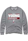 Main image for Brady Young Rally Mens Graphite Cincinnati Bearcats NIL Stacked Box Crew Sweatshirt