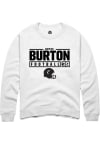 Main image for Bryce Burton Rally Mens White Cincinnati Bearcats NIL Stacked Box Crew Sweatshirt