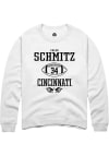 Main image for Caleb Schmitz  Rally Cincinnati Bearcats Mens White NIL Sport Icon Long Sleeve Crew Sweatshirt